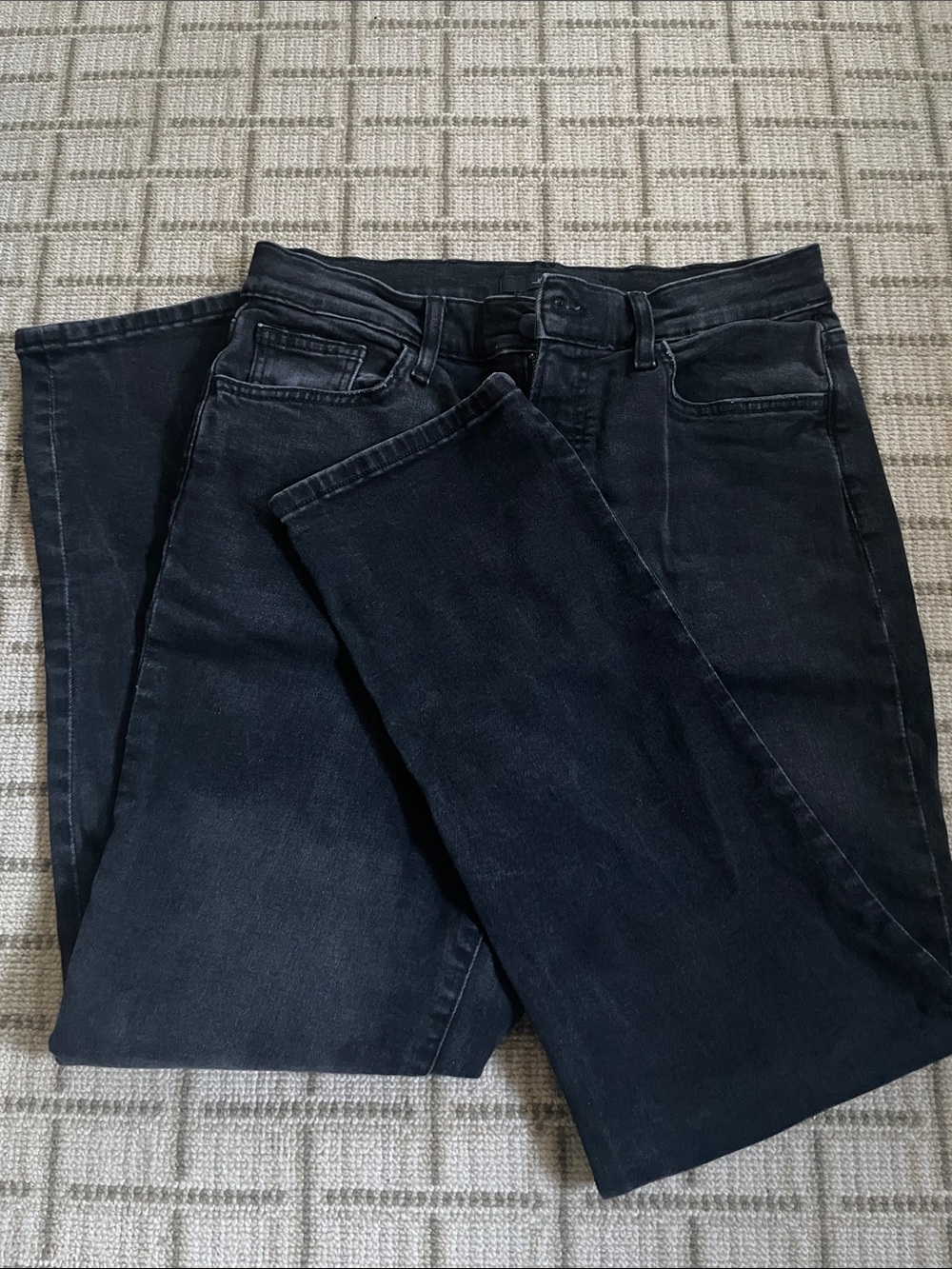 Joe's Jeans Black Straight-Leg Jeans